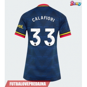 Lacne Ženy Futbalové dres Arsenal Riccardo Calafiori #33 2026-27 Krátky Rukáv - Preč